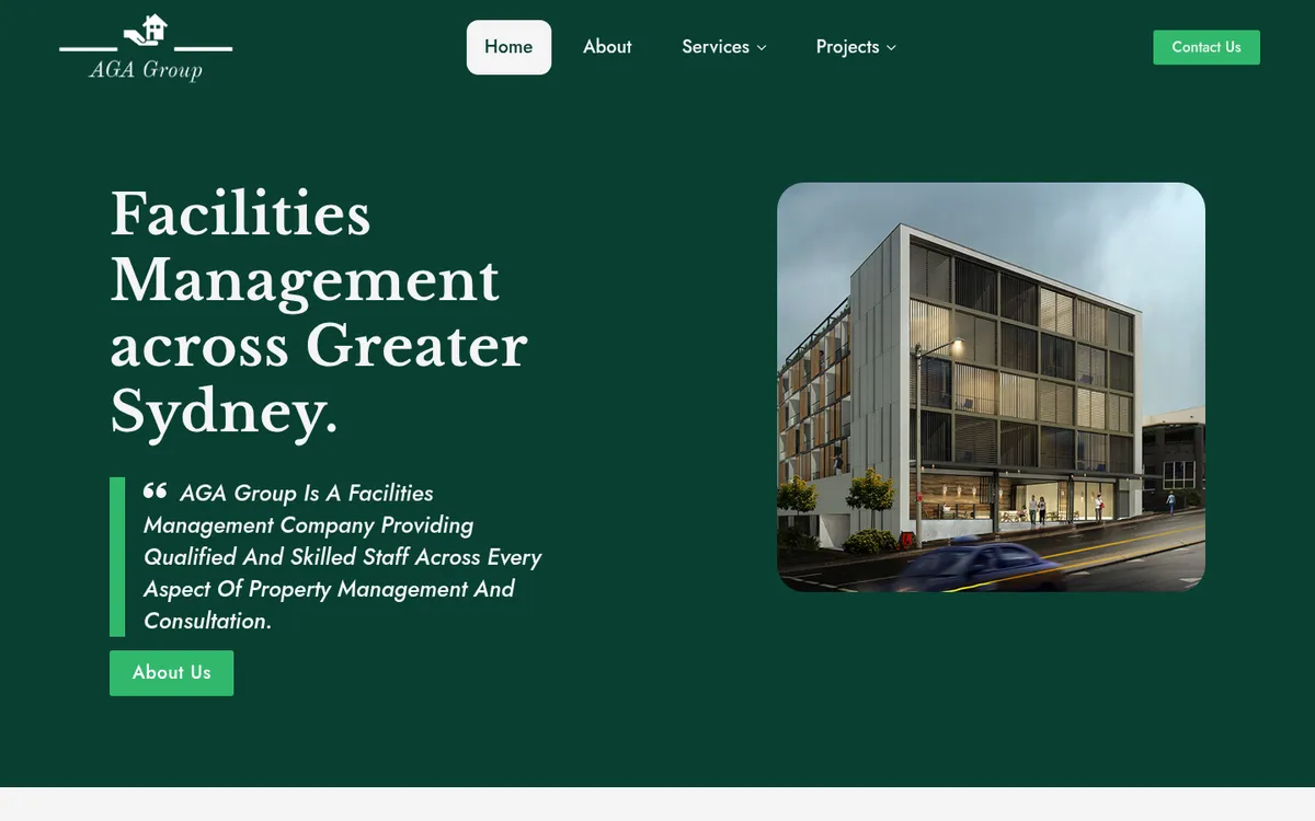 AGA Group home page